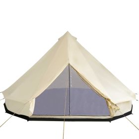 16.5' Large Family Tent 10 Persons Waterproof Teepee Bell Tents Hunting Camp Huge Four Season