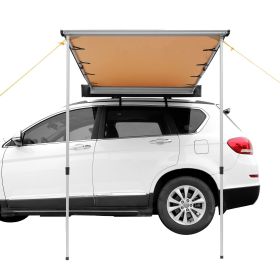 Car Side Awning, Large 4.6'x6.6' Shade Coverage Vehicle Awning, PU3000mm UV50+ Retractable Car Awning with Waterproof Storage Bag, Suitable for T